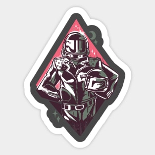 space biker Sticker